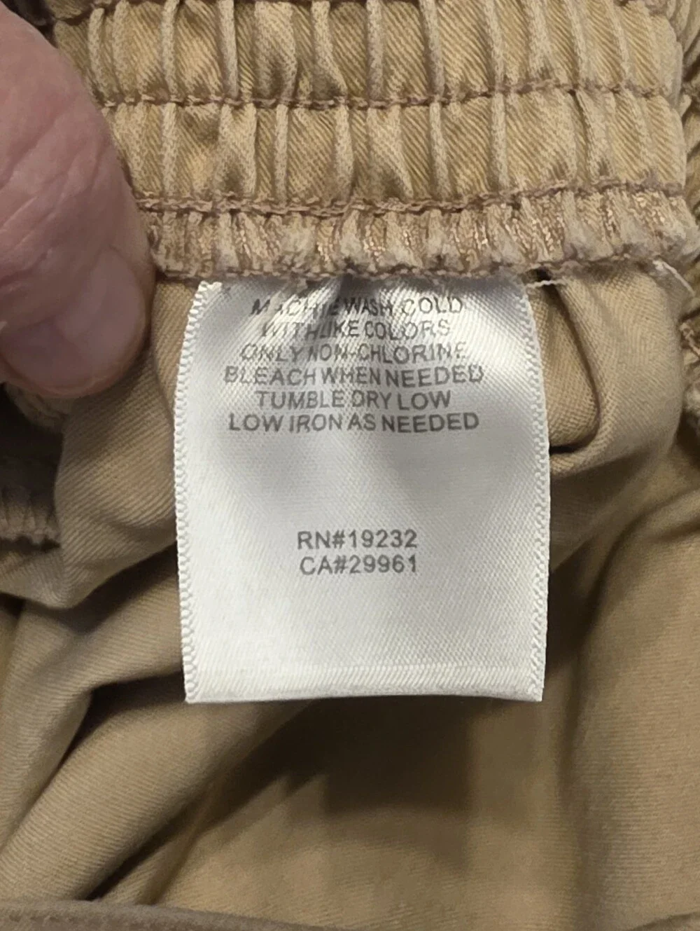 Womens Alfred Dunner Half Elastic Waist,2 Side pockets, Straight Leg, Tan